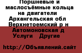 Поршневые и маслосъёмные кольца на двигатели - Архангельская обл., Верхнетоемский р-н, Автомоновская д. Услуги » Другие   